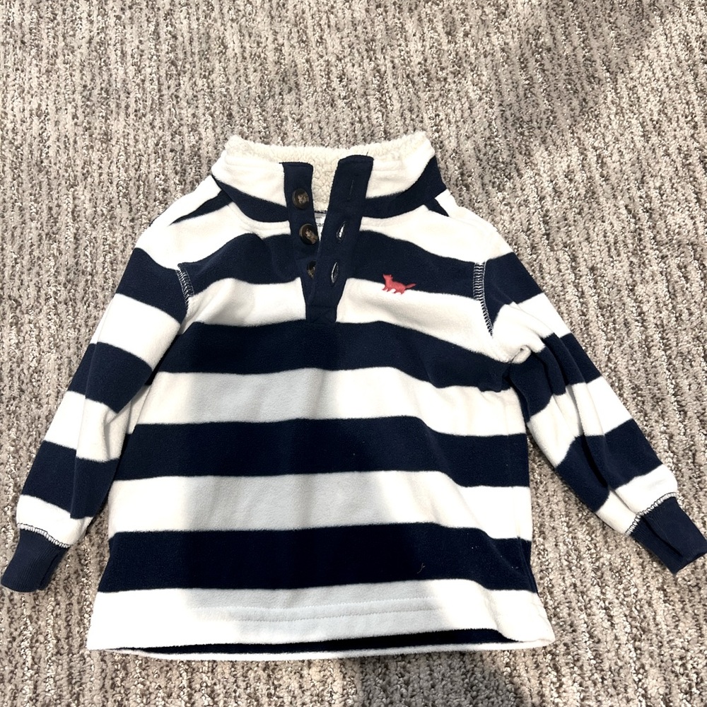 Carter Striped Fleece Sweater
